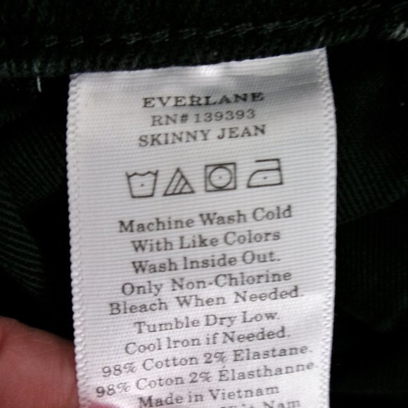 Everlane Distressed Black Skinny Jeans Men's 32 / 30 Inseam 27" - Picture 13 of 13